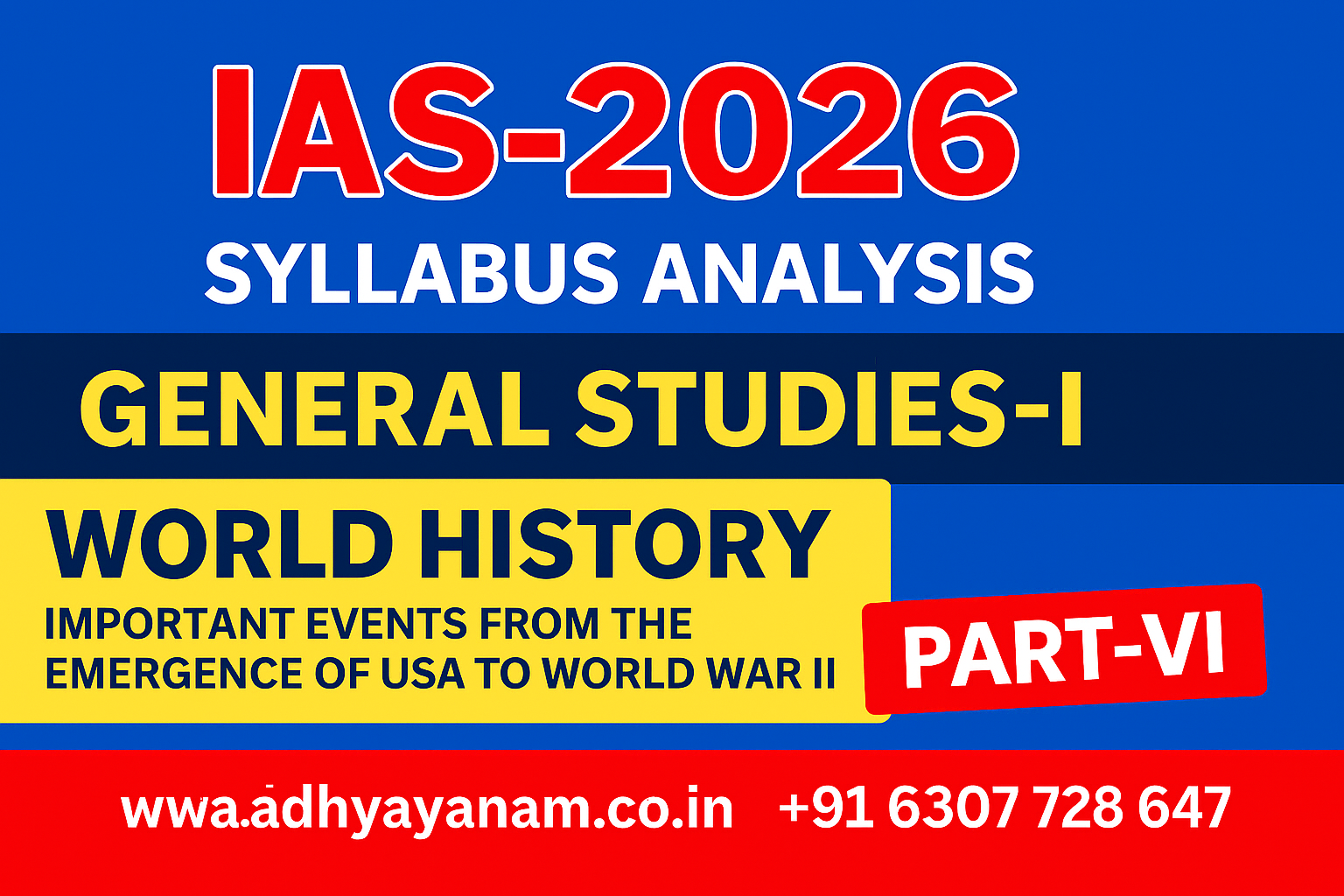 UPSC WORLD HISTORY FOR GS-I